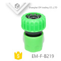 EM-F-B219 Green plastic hose connector for garden